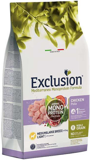 Exclusion 3kg Dry Food for Medium & Large Breed Dogs Diet with Chicken