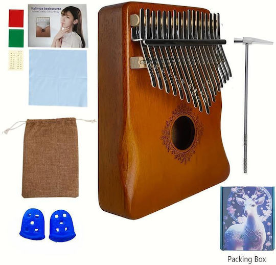 Kalimba C350 with 17 Keys Made of Wood Mbira 17 Notes with Speaker
