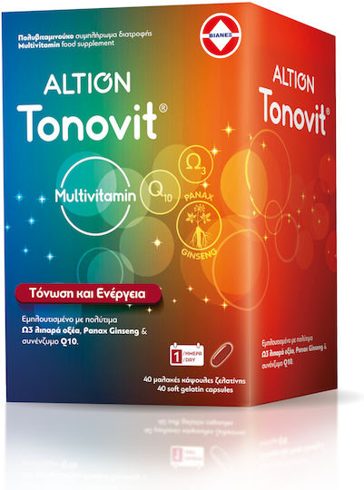 Altion Tonovit Multivitamin Πολυβιταμίνη για Ενέργεια & Ενίσχυση του Ανοσοποιητικού 40 κάψουλες