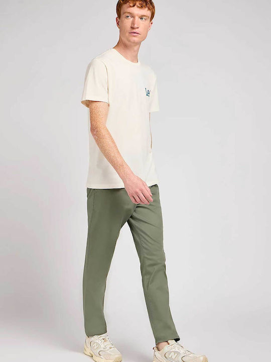 Trousers Chino Elastic in Slim Fit Olive