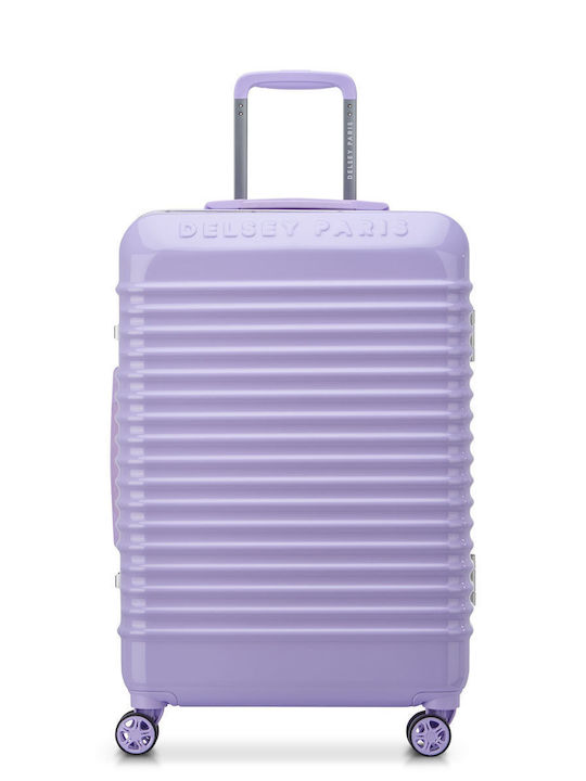 Delsey Bastille 2.0 Μεσαία Βαλίτσα Ταξιδίου Σκληρή Lavender με 4 Ρόδες Ύψους 65εκ.