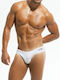 Herren Badebekleidung Slip White
