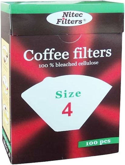 Nitec 100 Filtre de Cafea din Hârtie