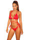 In Style Bikini Set Top & Slip Bottom Red