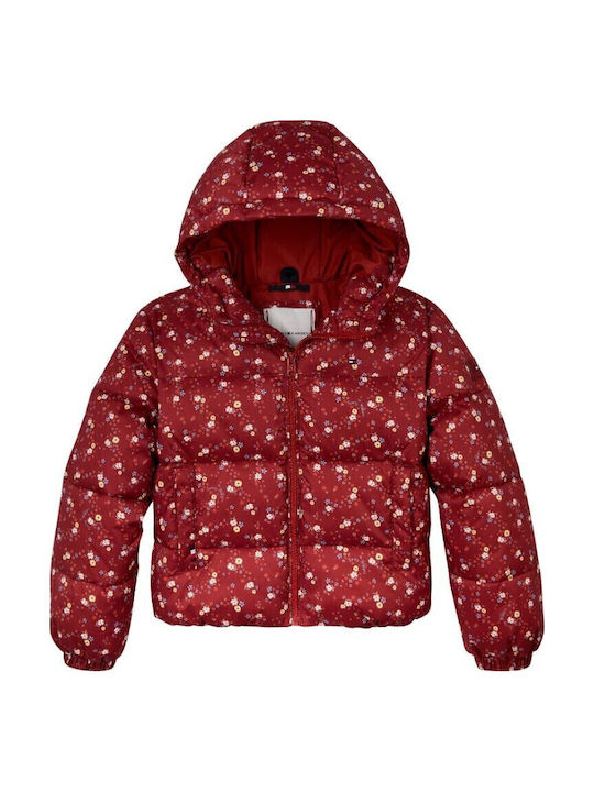 Kinder Freizeitjacke mit Kapuze Red