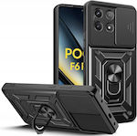 Techsuit Camshield Umschlag Rückseite Schwarz (Poco F6 Pro)