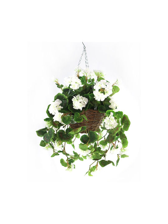 Supergreens Plantă Artificială Agățătoare Γεράνι White 70cm 1buc