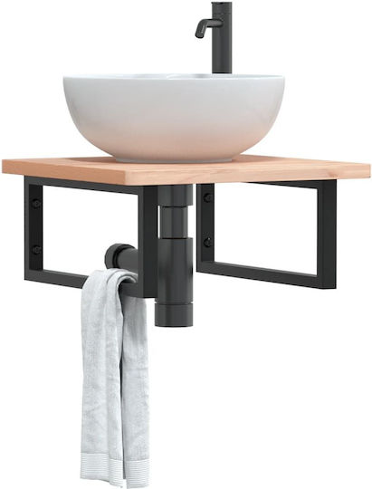 vidaXL Suporturi pentru rafturi din Metal în Culoare Negru 200x450mm 2buc 4007272