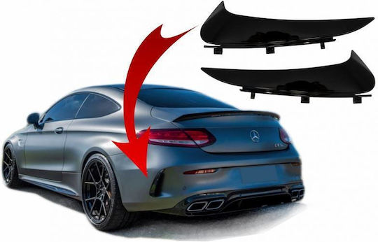 Задни странични крила за броня Mercedes-Benz C-Class C205 Coupe AMG Line лъскаво черно 2 броя Mercedes Benz Carner