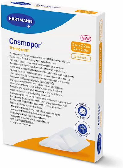 Hartmann Cosmopor Transparent Αυτοκόλλητα Επιθέματα 5τμχ