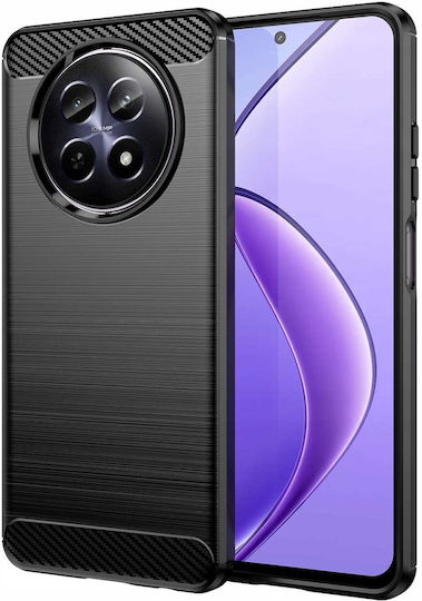 Spacecase Carbon Задна корица Силикон Черен (Realme 12)