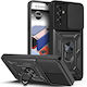 Orso Combo Kickstand Slide Back Cover Μαύρο (Galaxy M55)