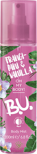 B.U. Oh My Body! Frangipani & Vanilla Body Mist 200ml