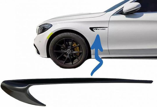 Mercedes-benz Glc X253 C-class W205 E-class W213 Glossy Black Wing Emblem Stickers 2 Pieces Universal Mercedes Benz Carver
