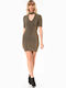 Mini Damenkleid Gold