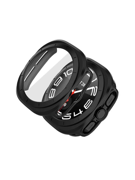 Tech-Protect DEFENSE360 Plastikhülle mit Glas in Schwarz Farbe für Samsung Galaxy Watch Ultra (47mm)