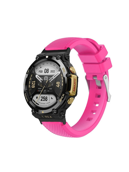 Θήκη Σιλικόνης σε Ροζ χρώμα για Amazfit T-Rex 2