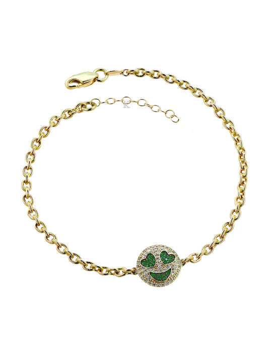 Bracelet Gold Plated with Diamond