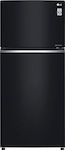 LG Ψυγείο Δίπορτο Total NoFrost Υ180xΠ78xΒ70εκ. Μαύρο