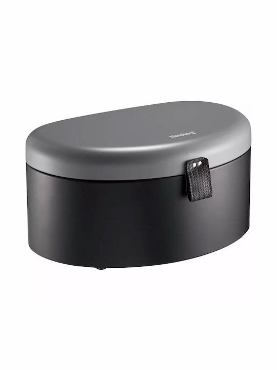 Klausberg Inox Bread Box with Lid Gray 36x24x18.5cm