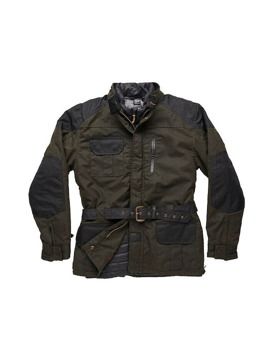 Fuel Motorcycles Winter Men's Riding Jacket Green