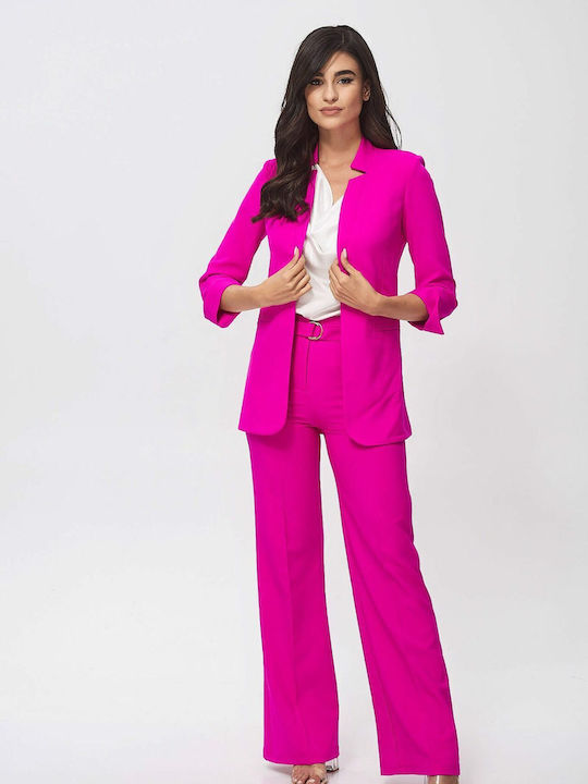 Ths-Fashion Women's Fuchsia Suit in Regular Fit