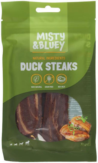 Misty & Bluey Leckerli für Hunde ohne Gluten mit Ente und Ton 70gr