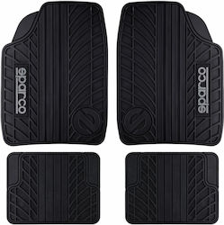 Sparco Set Front and Back Universal 4pcs Black