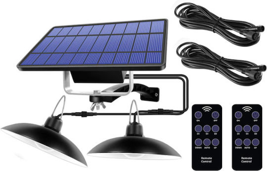 Solar Lighting Panel 2 LED Lamps 2 Controllers 5500mAh Battery 2688