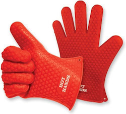 Oven Mitt Silicone Red 1pcs