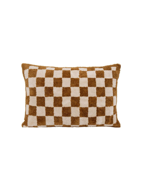 Atmosphera Sofa-Kissen Itha Fleece Ocker Gelb 38x58cm