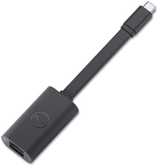 Dell DELL-SA224-BK Αντάπτορας Δικτύου USB-C με Ενσύρματη Σύνδεση Ethernet