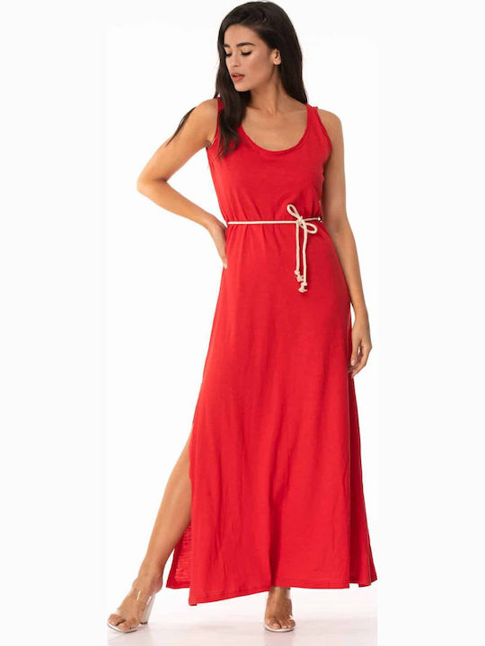 Dress Up Καλοκαιρινό Φόρεμα Κόκκινο