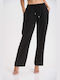 TZENI Women's Fabric Trousers Black