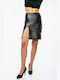 Dress Up Leather Skirt Mαύρο