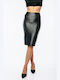 Dress Up Leather Skirt Mαύρο