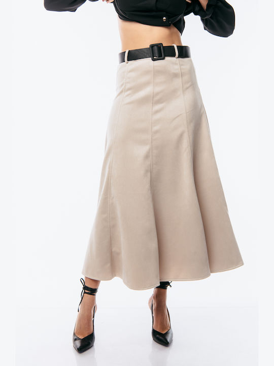 Dress Up Maxi Skirt Beige