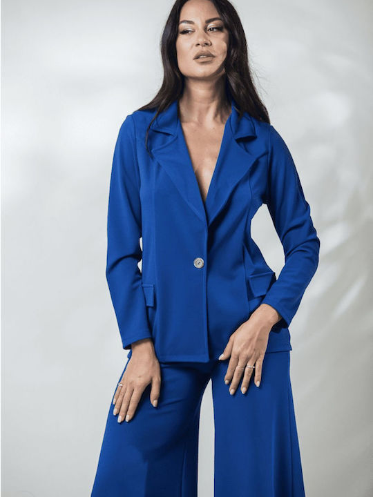 Boutique Women's Blazer Blue Roulette