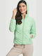Kurz Damen Puffer Jacke für Winter Green