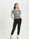 Just Top Women's Blouse Gray