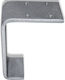 Deco Ceramica Metallic Furniture Foot Suitable for Table / Coffee Table 15cm Silver