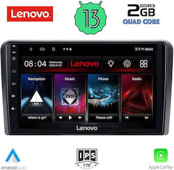 Lenovo Ηχοσύστημα Αυτοκινήτου για Ford Tourneo / Courier 2014> (Bluetooth/USB/AUX/WiFi/GPS/Apple-Carplay/Android-Auto) με Οθόνη Αφής 9"
