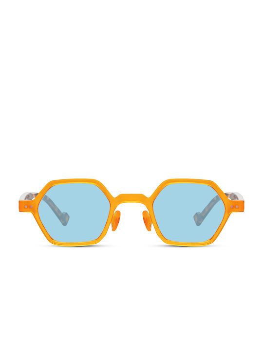 Solo-Solis Sonnenbrillen mit Orange Rahmen und Hellblau Linse NDL6874
