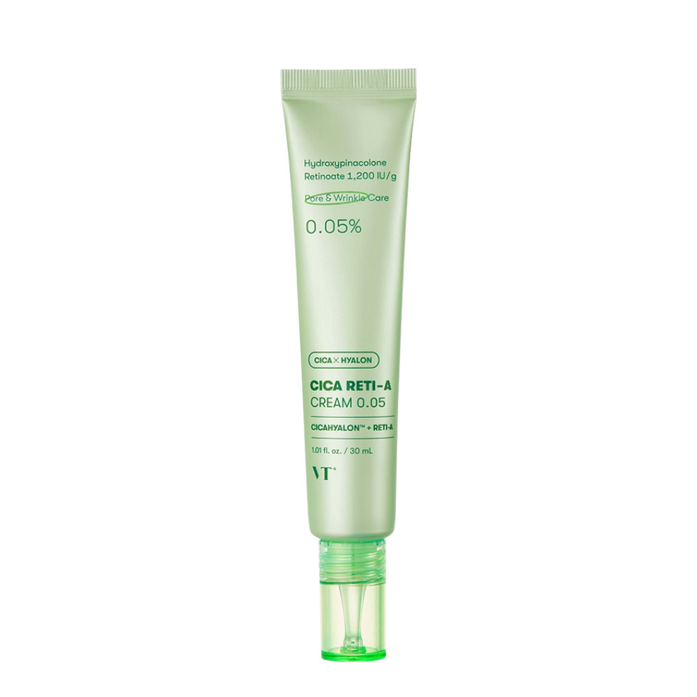 VT Cosmetics Cica Reti-A 0.05 Αντιγηραντική & Ρυθμιστική Κρέμα Προσώπου Νυκτός κατά των Ατελειών & της Ακμής με Ρετινόλη & Υαλουρονικό Οξύ 30ml