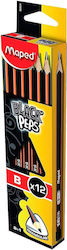 Maped Blackpeps Pencil B 12pcs