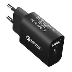 Makki MAKKI-QC18W-BK Αντάπτορας 18W