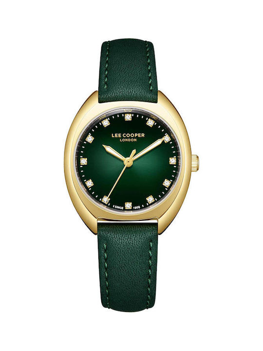 Lee Cooper Watch with Green Leather Strap