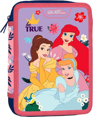 Princess Pencil Case Full with 2 Compartments