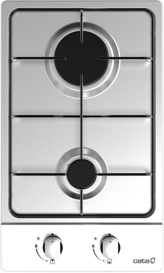 Cata Domino Gas Cooktop Autonomous 30x52εκ. White