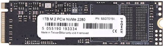 2 Power SSD7015A 1TB τύπου M.2 με σύνδεση PCI Express 3.0 SSD7015A